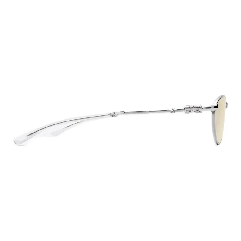 GENTLE MONSTER Metal Oval Sunglasses Unisex Silver-2