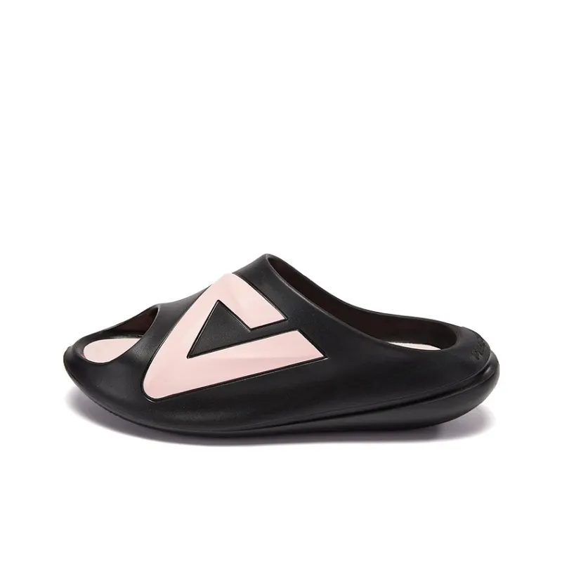 PEAK Very Small Fat Drag Slip Resistant Abrasion Resistant Cushioning Slide Slippers Unisex Black Pink-0