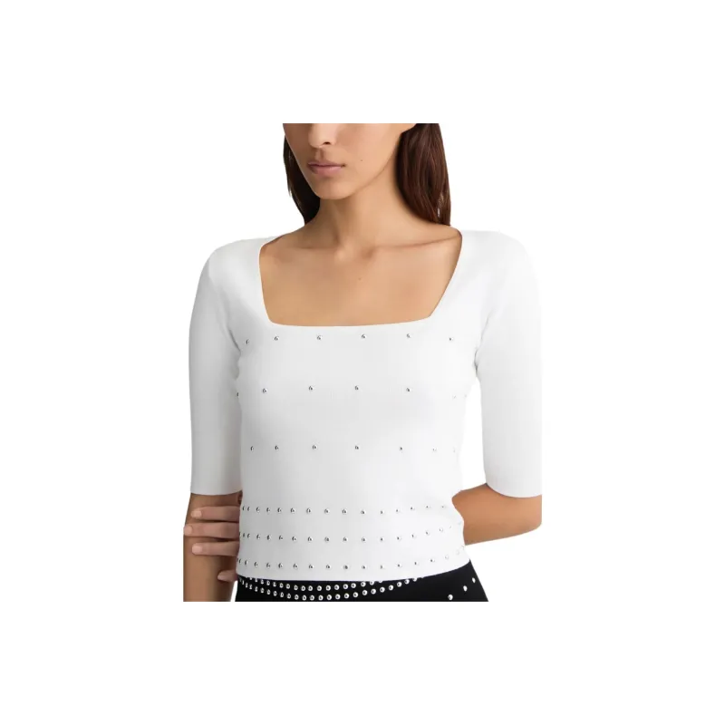 LIU·JO Studs embellished Top-4