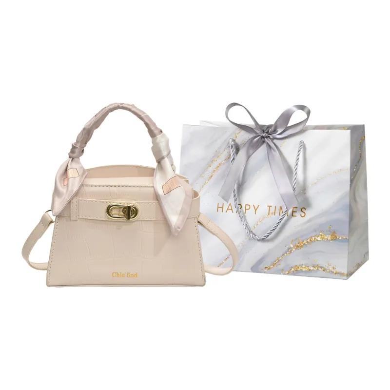 Miss Angel PU Crossbody Handbag Women's White/Black/Pink-0