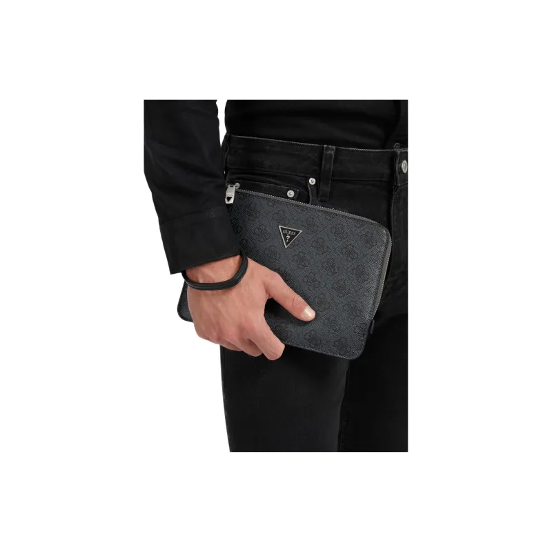 GUESS Polyurethane Clutch Men's Black-2