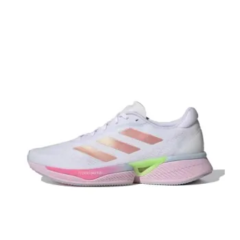 Adidas Supernova Eterno Cushioning Wear Resistant Low Top Running Shoes Women's White Pink