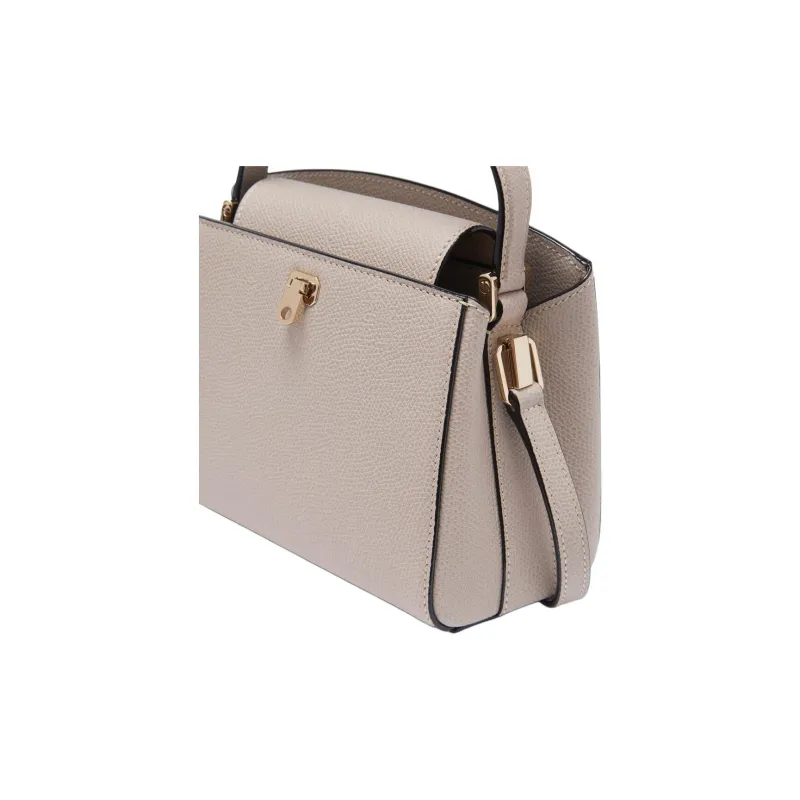 Valextra Brera Calfskin Shoulder Bag, Crossbody Bag, Handbag Mini Women's Nude-2