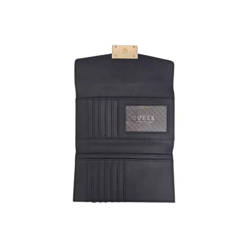 GUESS Artificial Leather Clutch Unisex Black-3