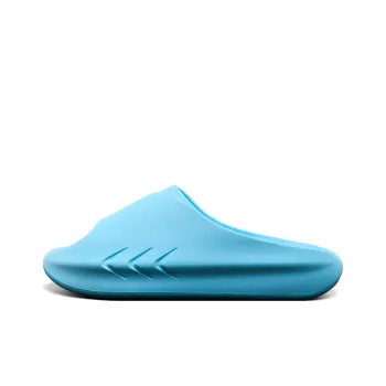 RIGORER Shark Antibacterial Shock Absorbers Odor Resistant Slide Slippers Unisex Light Blue