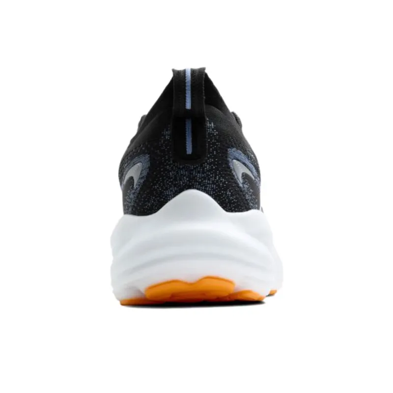 Brooks Anti Slip Wear Resistant Low Top Running Shoes Unisex Black White Orange-3