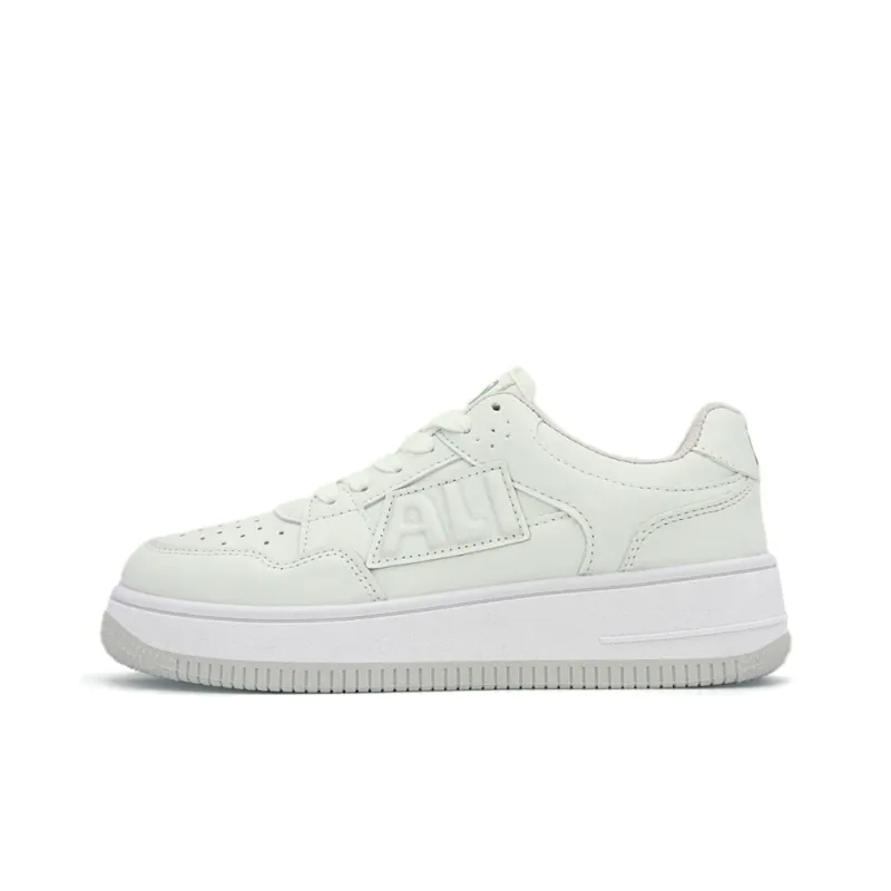 ALI THE FOX Low Top Skateboard Shoes Unisex White-36