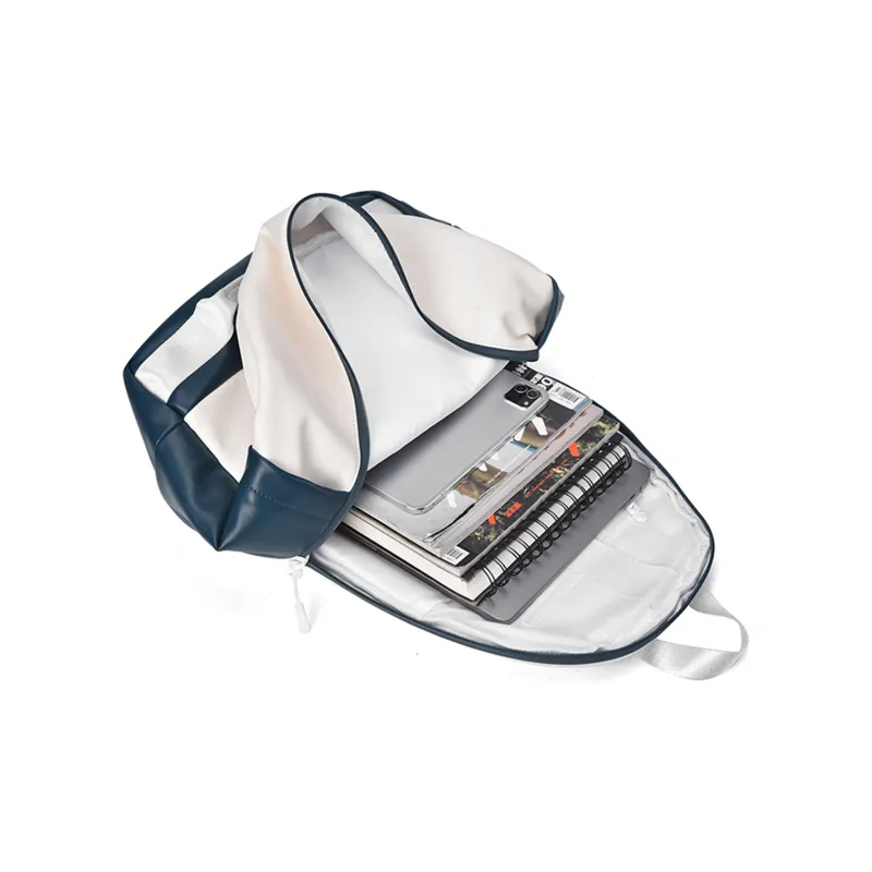 LOVVVVE PU Backpack Regular Unisex White-3