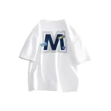 White (B Letter Sticker Back Logo)