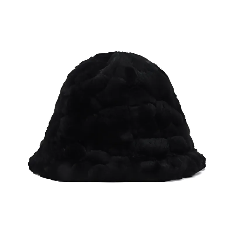 FILA Cotton Polyester Bucket Hats Women's Black/White-5