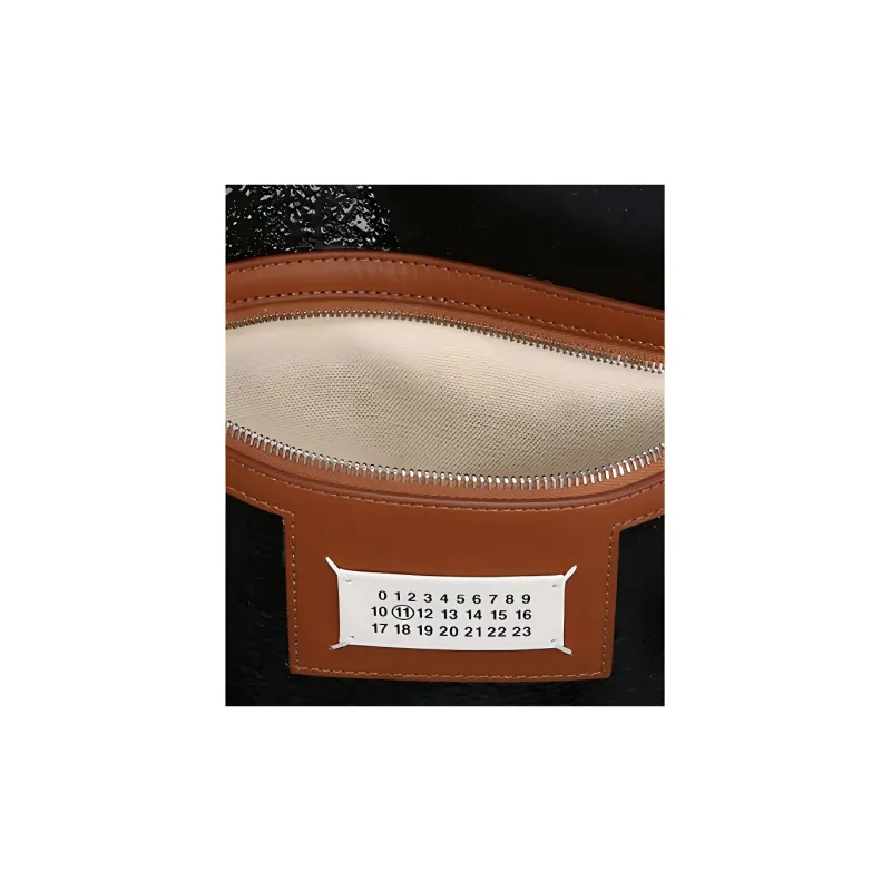 Maison Margiela PU Handbag Men's Black-4