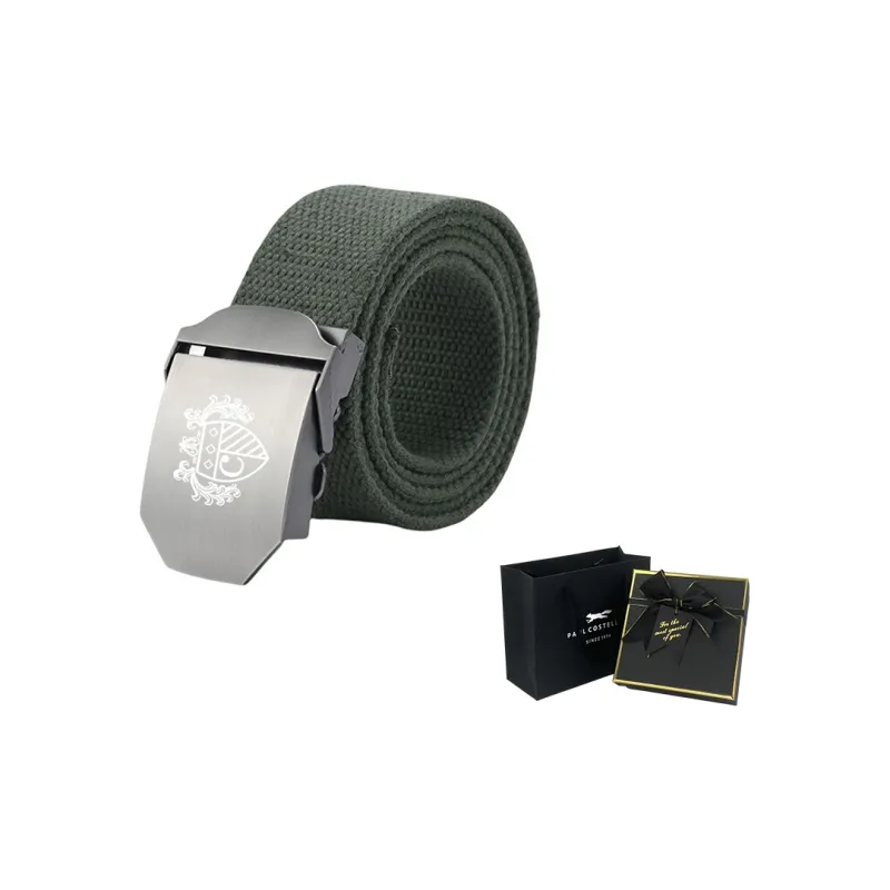 PAUL COSTELLOE Polyester Cotton Blend Belt Unisex 3.8cm-9