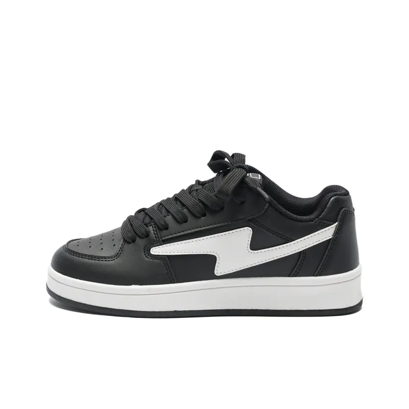 Circle Small Coverage Cushioning Abrasion Resistant Low Top Skateboard Shoes Unisex White Blue-6