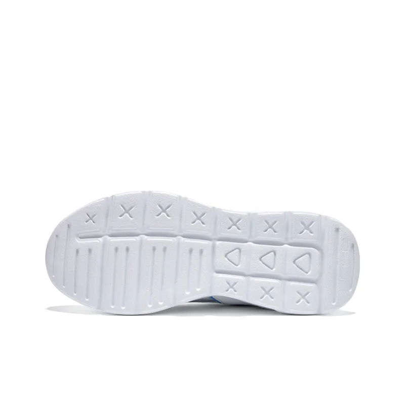 Erke Abrasion Resistant Breathable Low Top Casual Shoes Women's Erke White Light Purple Smoke Blue-6