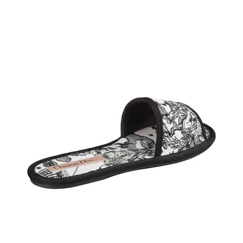 DIOR Chez Moi Stylish Sandal Women's Black White-3