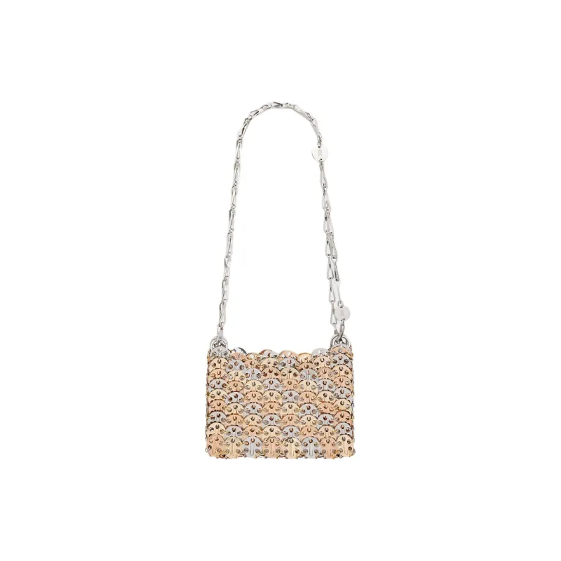 Paco Rabanne Brass Shoulder Bag Women's Gold & Silver-0
