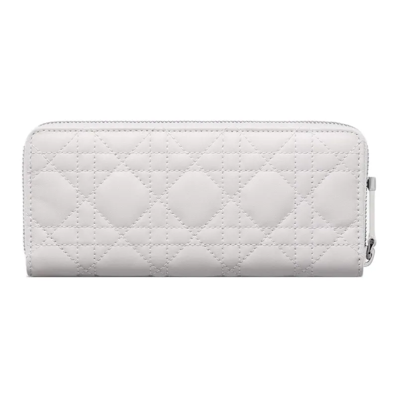 DIOR Jolie Sheepskin Wallet Women's Soft Gray-2
