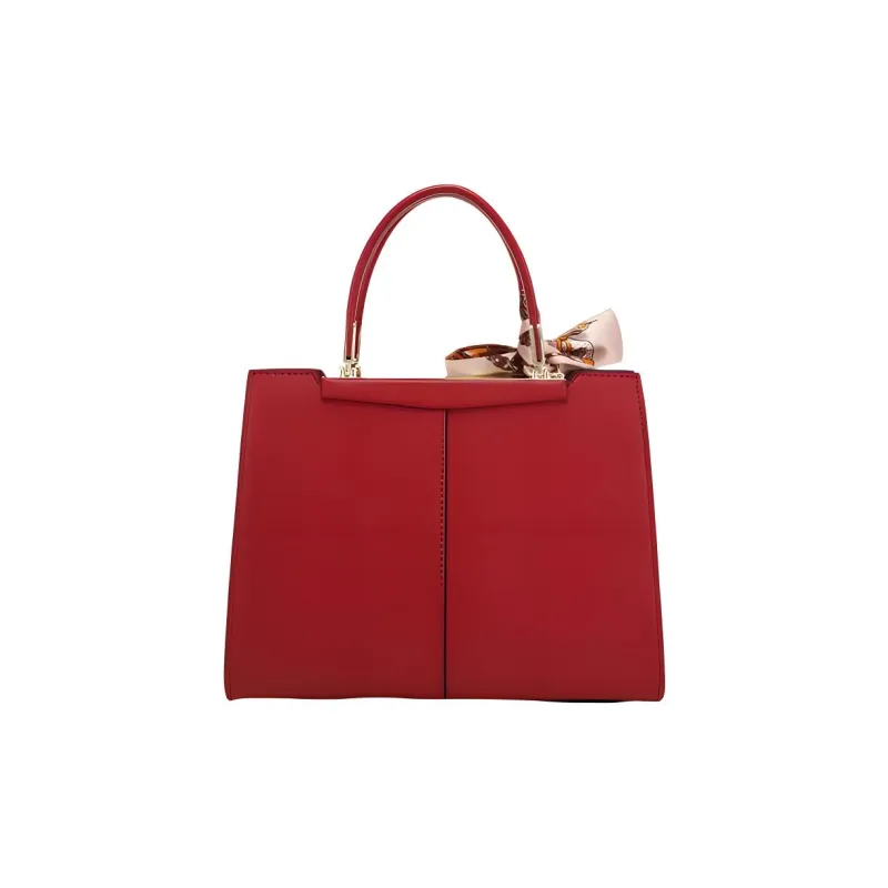 PAYOT Microfiber Synthetic Leather Wedding Handbag One Shoulder Crossbody Large Size Women's Burgundy/Apricot-3