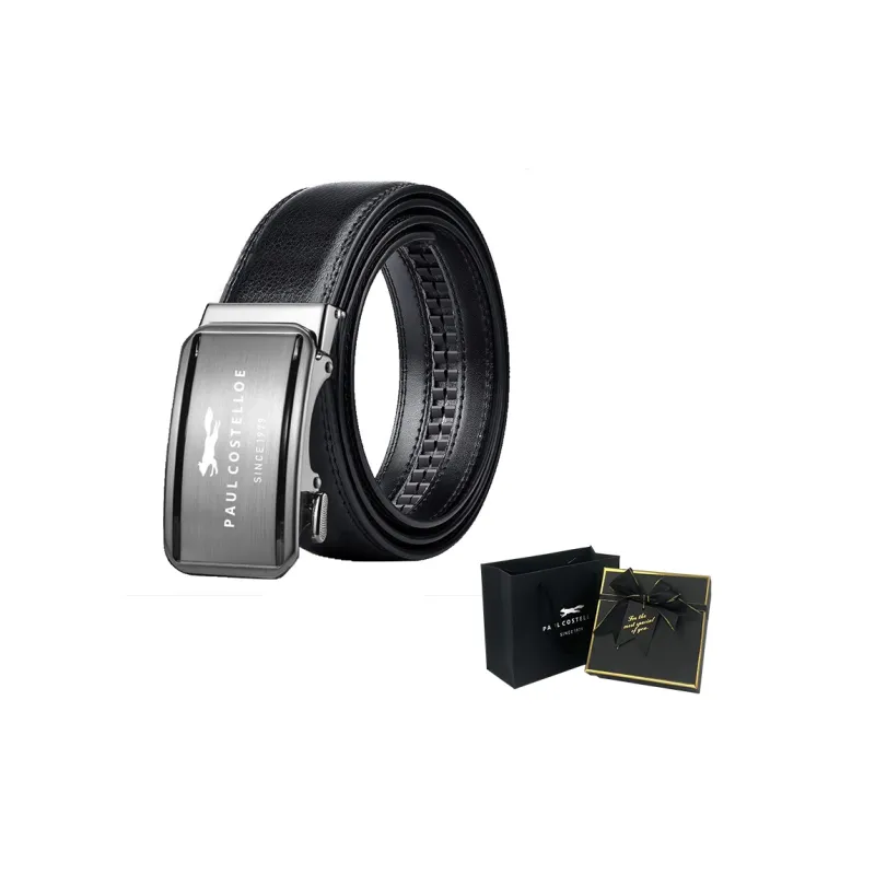 PAUL COSTELLOE Cow Split Leather Belts Unisex 3.5cm-8