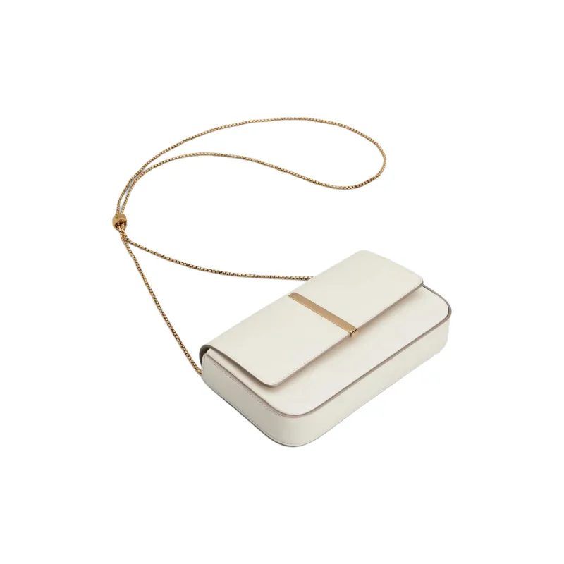 TOD'S Calfskin Shoulder Bag Mini Women's White-4