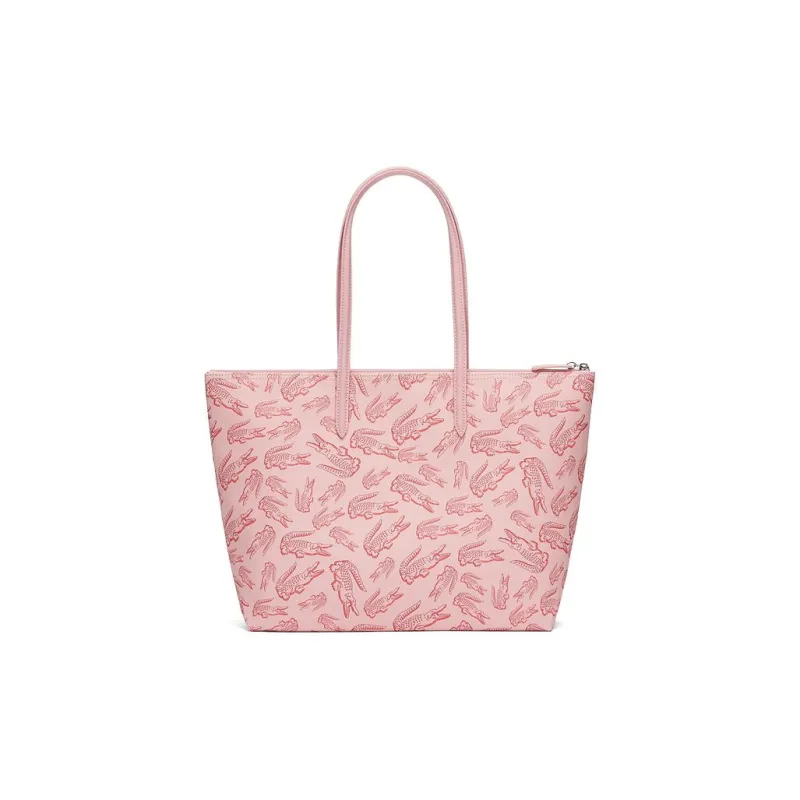 LACOSTE PVC Tote Bag, Shopping Bag, Shoulder Bag Tubas Women's Lip Pink-1