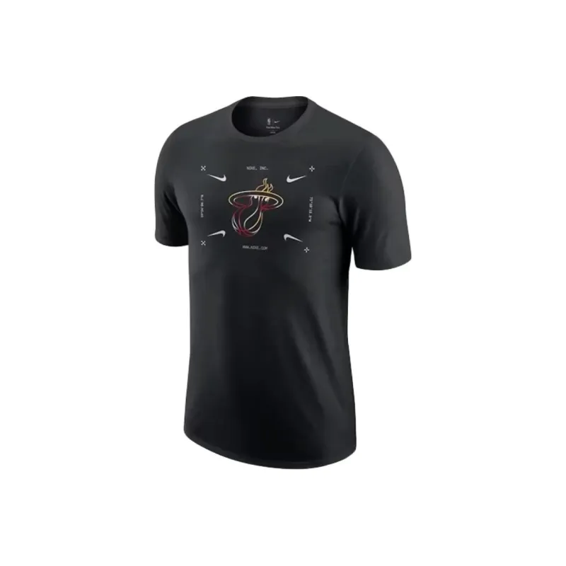 Nba X Nike Miami Heat T Shirts Men Black-0