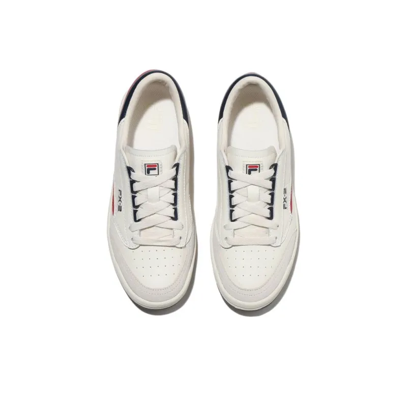 FILA Tennis 88 Abrasion Resistant Low Top Tennis Shoes Unisex White-3