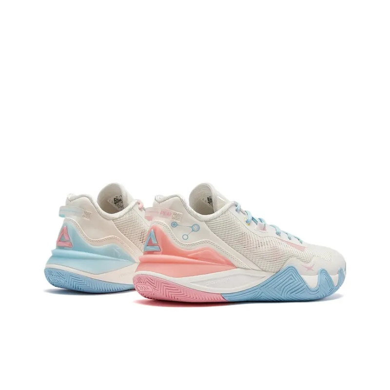 PEAK Taichi Origin 1.0 Slip Resistant And Abrasion Resistant Coverage Low Top Basketball Shoes Men's Blue Pink-1