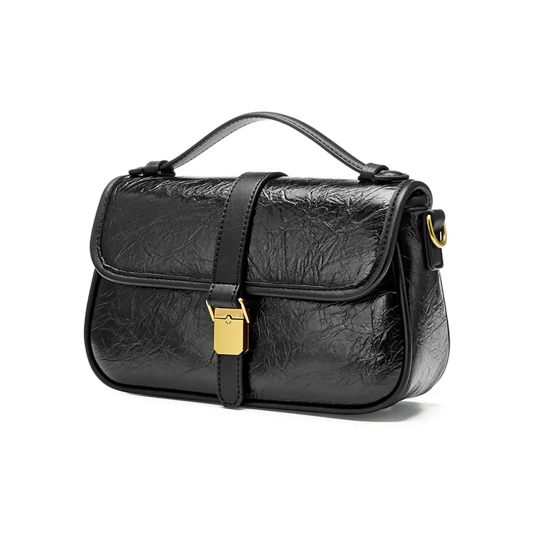 JOSINY PU Shoulder Bag, Crossbody Bag Regular Women's Black/Brown-1