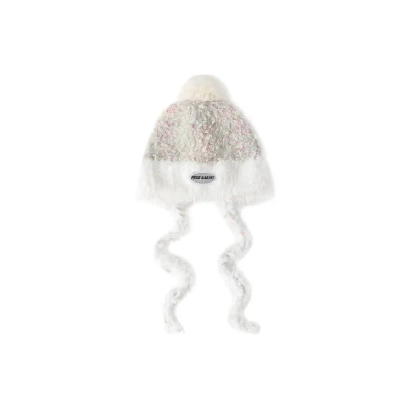FREE RABBITⅡ Versatile Fall And Winter Fashionable Face Framing Warm Ear Protection Headwrap Hat Women's-5