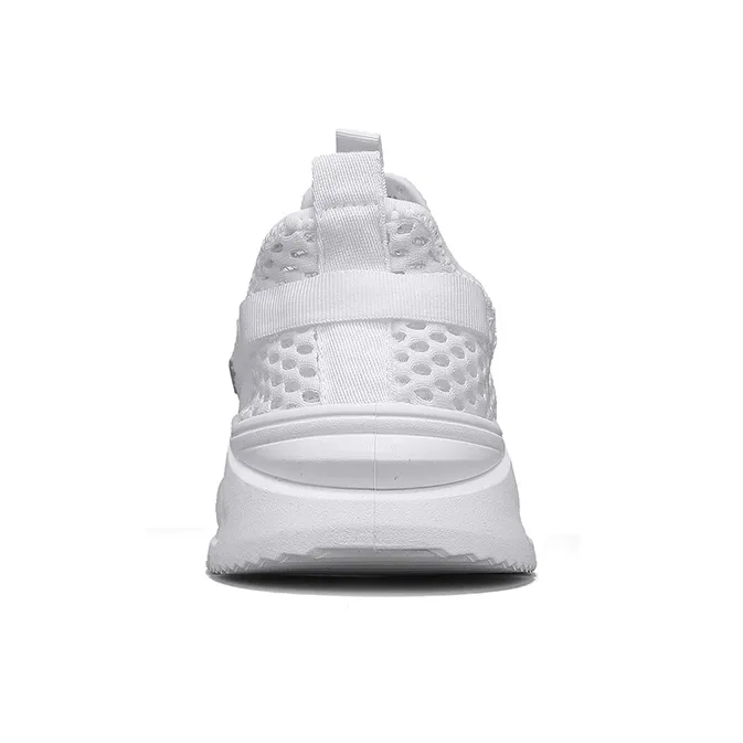 Warrior Lazy Slip on Cushioned Wear Resistant Lightweight Breathable Slip Resistant Low Top Casual Shoes Men's White-3