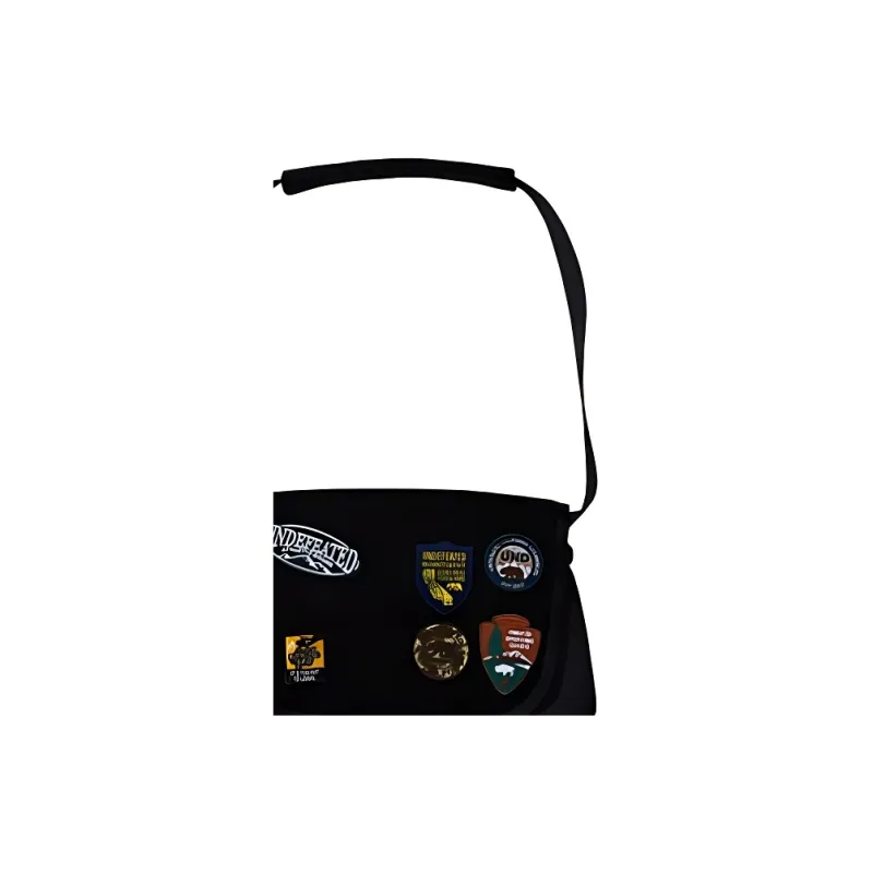 UNDEFEATED Fabric Messenger Bag, Crossbody Bag, Shoulder Bag Regular Unisex Black/Smoke Umber-2