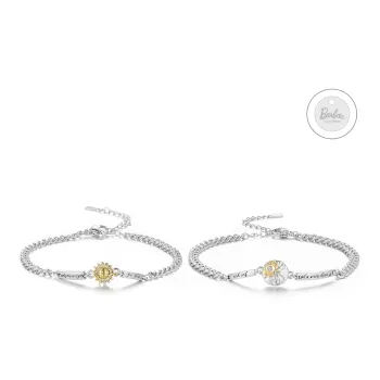 Barbie Alloy Bracelets Unisex Silver