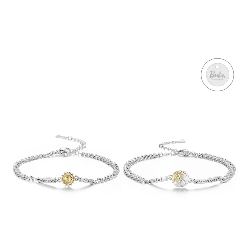 Barbie Alloy Bracelets Unisex Silver-0