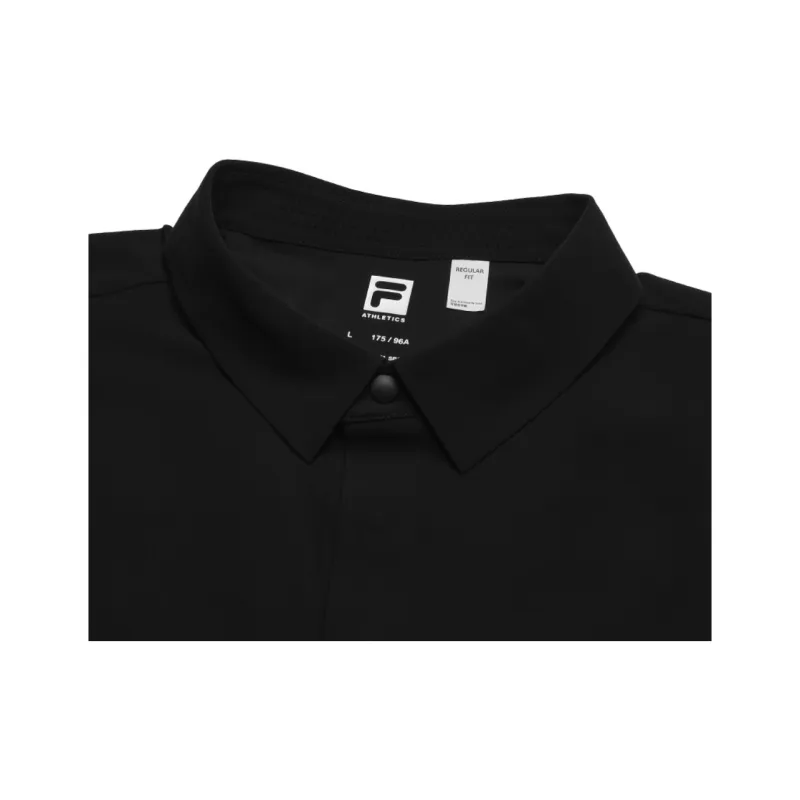 FILA Fitness Polo Shirts Men Pitch Black-3