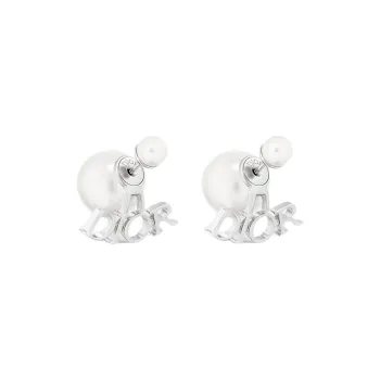 DIOR Metal Earrings Women's White