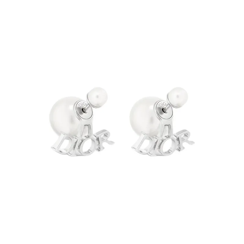 DIOR Metal Earrings Women's White-0