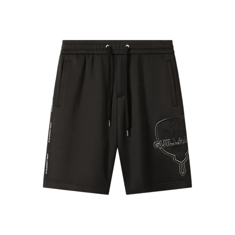 KARL LAGERFELD Casual Shorts Men's Black-0