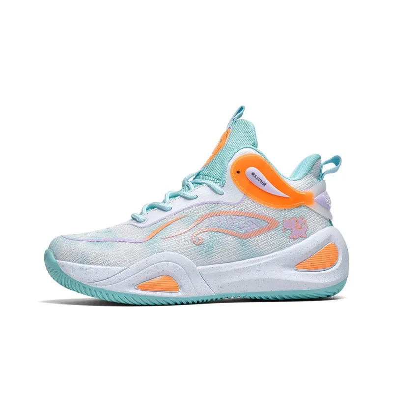 Black tailed Deer Shock Absorbers Slip Resistant, Abrasion Resistant, Breathable Mid Top Basketball Shoes Unisex-11