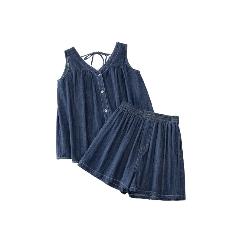 Cypress House Casual Suit Women's Dark Blue-1
