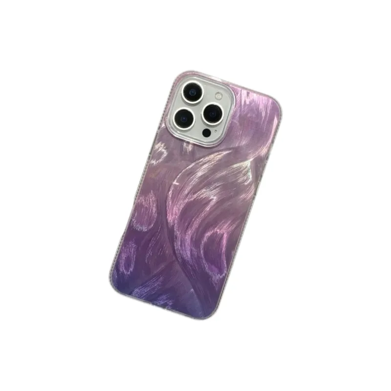 Koman ABS+PC Material Multicolor Feather Yarn Phone Cases Compatible With Apple IPhone 12/13/14/15/16/Pro/Mac-27