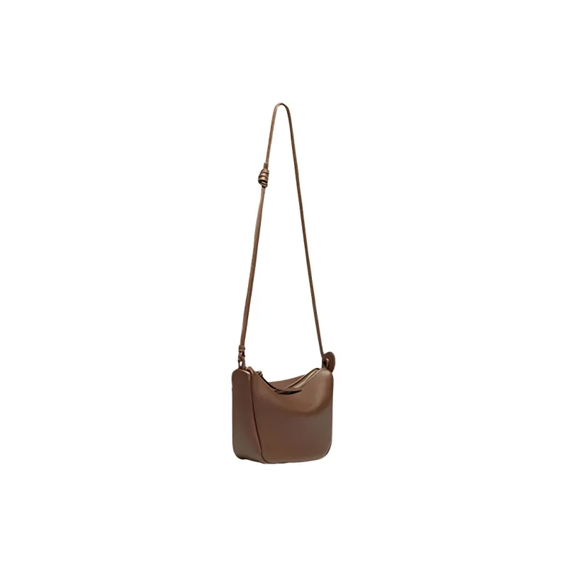 ZESH Litchi Grain Calfskin Crossbody Bag, Shoulder Bag Trumpets Women's Coffee-0