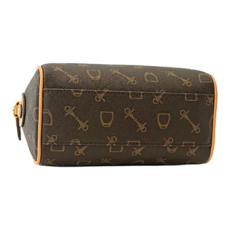 Why PVC Boston Bag, Shoulder Bag, Crossbody Bag, Handbag Trumpets Women's Coffee & Brown-7