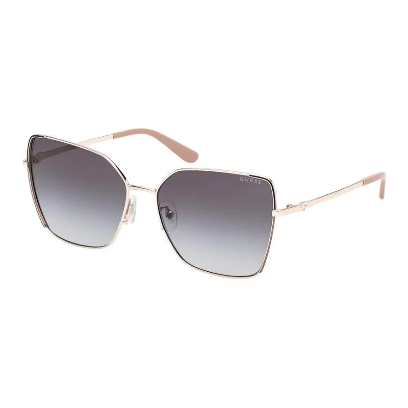 GUESS Metal Cat Eye Sunglasses Women's Gold-0