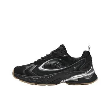 Anta Millennial Slip Resistant Low Top Casual Shoes Men's Black Silver