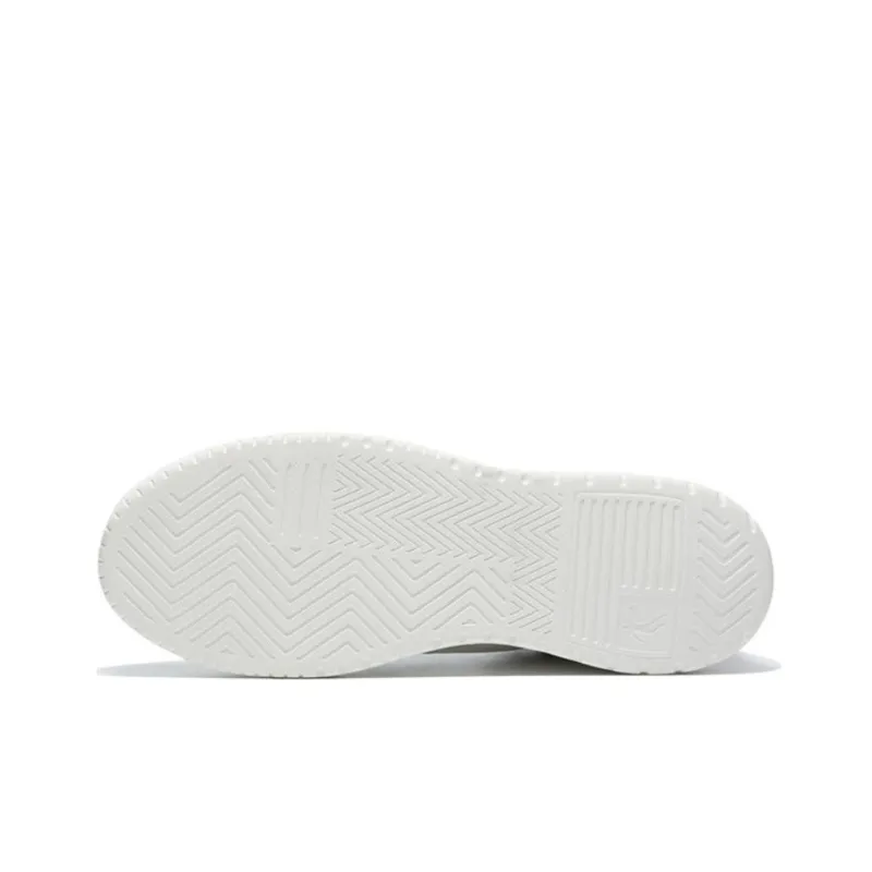 QIAODAN Anti-Slip Wear-Resistant High-Top Skateboard Shoes Men's Black White Gray-4