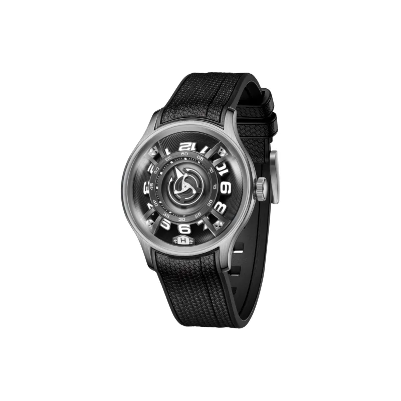 OBLVLO Mechanical Movement Watch Unisex Black Dial-7
