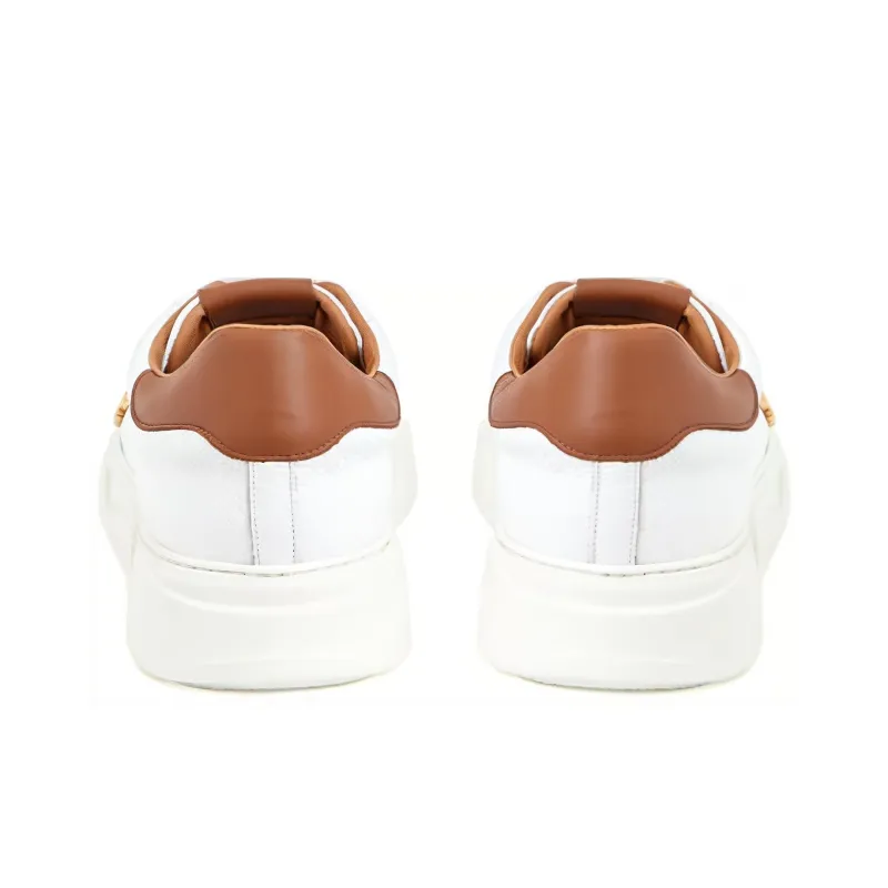 Roberto Cavalli Low-Top Skateboard Shoes Men's White-3