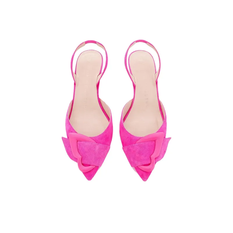 Sophia Webster Blair Slim Heel High Heels 4cm Women's Bright Pink-3