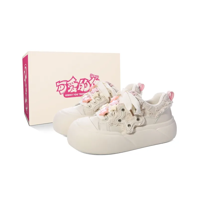 Lovely You Lightweight Cushioning Wear-Resistant Low-Top Skateboard Shoes Women's-48